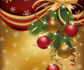 Set of 2013 Red-golden Christmas cards design vector 03 free download