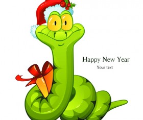 Set of 2013 Year Snake card Vector backgrounds 03
