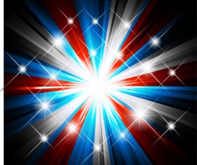 Set of holiday Fireworks design vector material 35