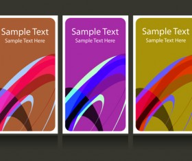 Abstract backgrounds for business cards design vector 01