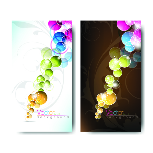 Abstract backgrounds for business cards design vector 03