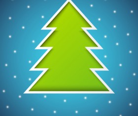 Elements of Abstract christmas tree vector material 01