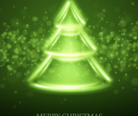 Elements of Abstract christmas tree vector material 05