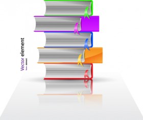 Elements of Books design vector material 01