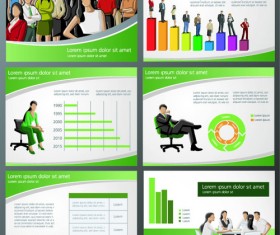 Elements of Business Infographics template vector material 02