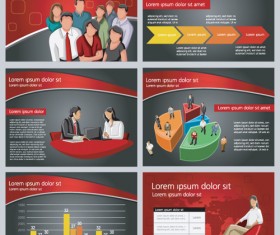 Elements of Business Infographics template vector material 03