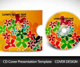 CD cover presentation vector template material 10