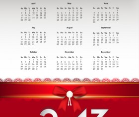 Elements of Calendar 2013 design vector art 05