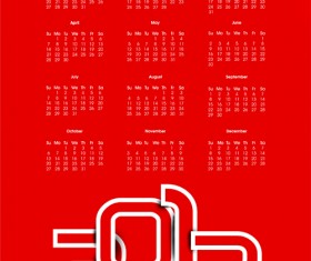 Elements of Calendar 2013 design vector art 06
