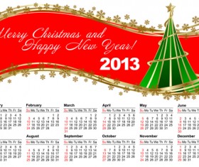 Elements of Calendar grid 2013 design vector set 10
