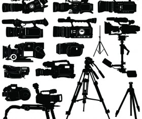 Vivid Camera and Camcorder elements vector material 02