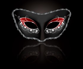 Various Carnival Mask elements vector set 02