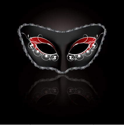 Various Carnival Mask elements vector set 02