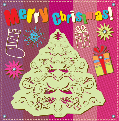 Cartoon Christmas and 2013 New Year Clipart vector 02