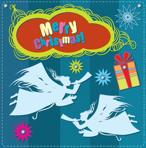 Cartoon Christmas and 2013 New Year Clipart vector 05