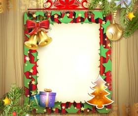 Different Christmas Accessories elements background vector 03
