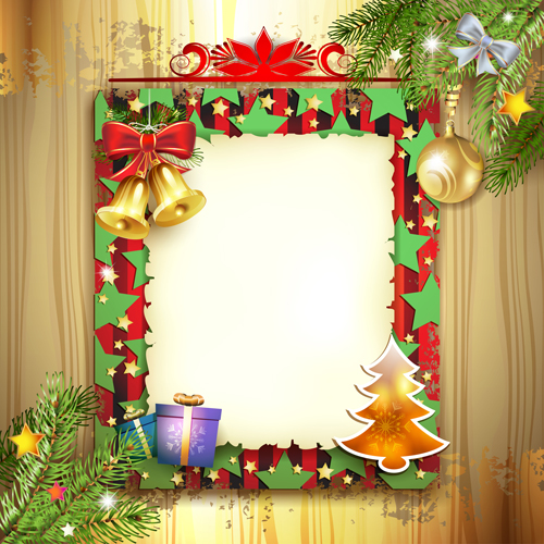 Different Christmas Accessories elements background vector 03