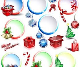 Elements of Christmas Illustration collection vector 05
