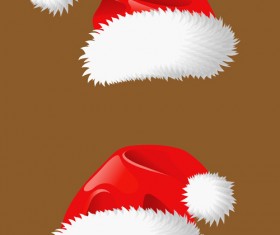 Different Christmas hat design elements vector set 05