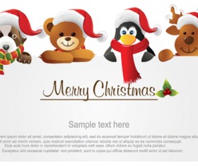 Different Christmas ornaments Illustration vector material 03