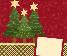 Set of Christmas theme cards elements vector material 04