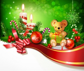 Exquisite Christmas accessories design vector set 02