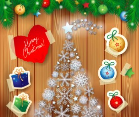 Exquisite Christmas accessories design vector set 03