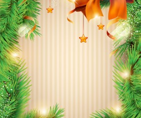 Christmas decor background art vector material 01