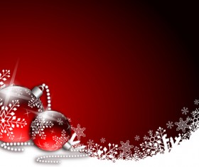 Red style Christmas background art vector 04