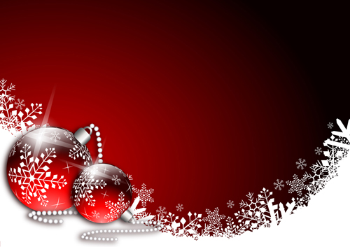 Red style Christmas background art vector 04