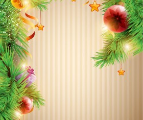 Christmas decor background art vector material 05