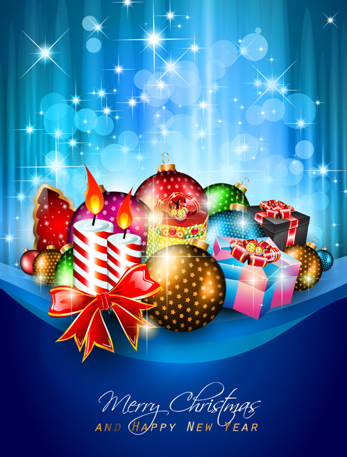 Set of dream Christmas card design vector 03
