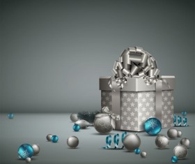 Different Christmas gifts box design elements vector 01