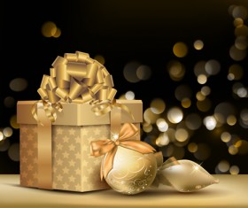 Different Christmas gifts box design elements vector 05