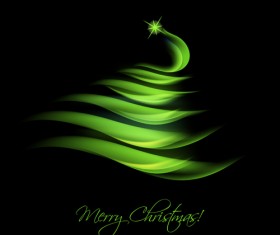 Creative Abstract Christmas tree design vector set 01