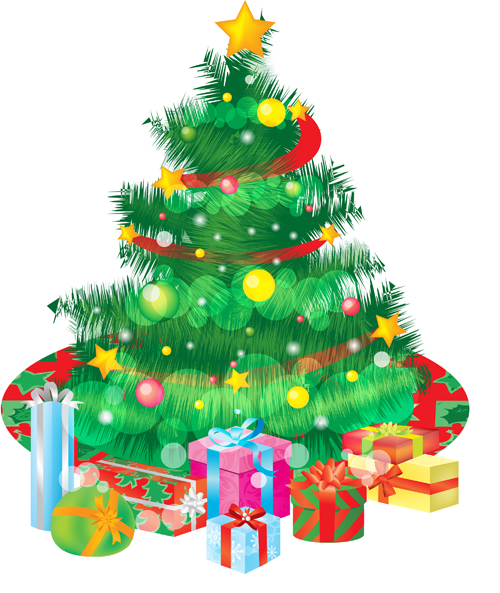 Special Christmas tree design elements vector 04