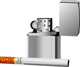 Different Cigarettes elements vector set 04