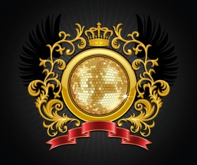 Luxury Coat of arms design elements vector graphics 03