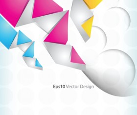 Set of Color abstract vector background art 02