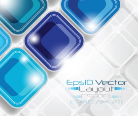Set of Color abstract vector background art 03