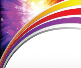 Vector set of Color insert background art 02