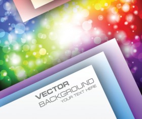 Vector set of Color insert background art 03