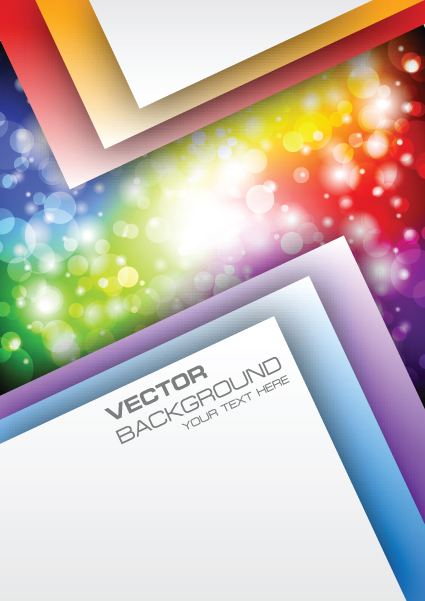 Vector set of Color insert background art 03