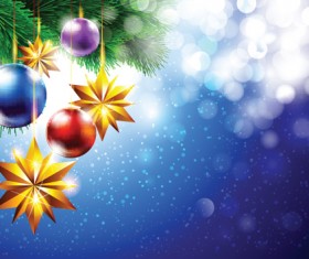 Elements of Colorfull Xmas Illustration vector graphics 03