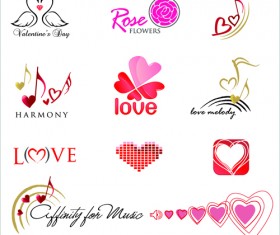 Commonly Logos design vector set 01