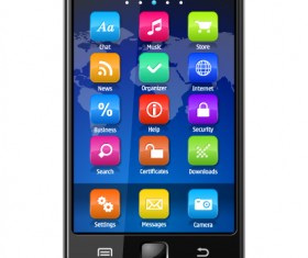 Different Smartphones design elements vector 05