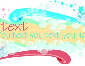 Set of Dental design elements vector clipart 02