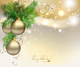 Different Christmas elements vector background graphics 03