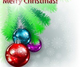 Different Christmas elements vector background graphics 04