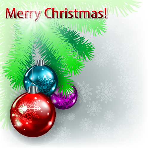 Different Christmas elements vector background graphics 04